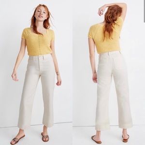 Slim Emmett Wide-Leg Crop Pants